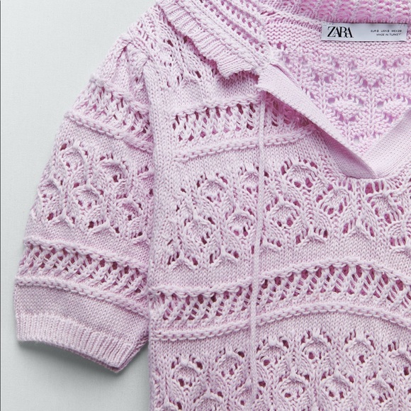 Zara Pink Knit top - Picture 5 of 5